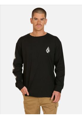 Polera ML Grind Stone Negro Hombre Volcom
