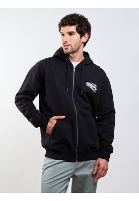 Imagen 1 del producto Poleron FZ Kun N Rip Zip Negro Hombre Volcom