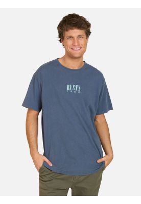 Polera MC Fierce Azul Hombre Rusty