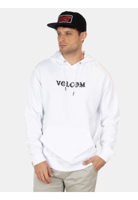 Poleron Canguro Grind Blanco Hombre Volcom
