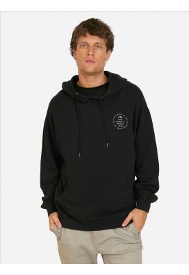 Poleron Canguro Brezal Negro Hombre Rusty