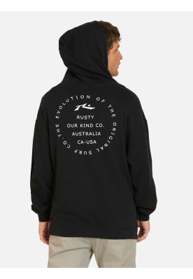 Imagen 2 del producto Poleron Canguro Brezal Negro Hombre Rusty