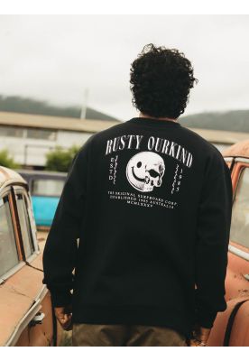 Imagen 2 del producto Poleron CR Dead Smyle Crew Negro Hombre Rusty