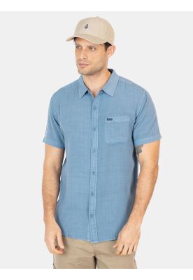 Camisa MC Barlo Celeste Hombre Volcom