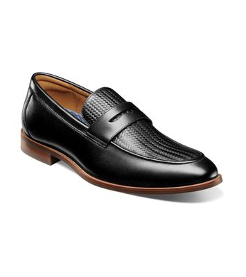 Mocasines Formal Rucci Weave Penny Negro