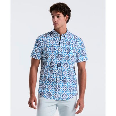 Camisa Hombre Manga Corta Blanca OPWM2503