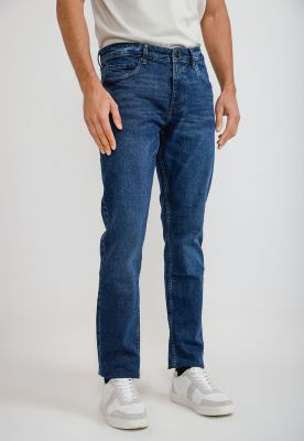 Jeans Hombre Slim Fit Azul Oscuro