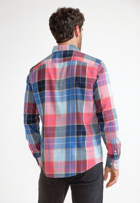 Imagen 2 del producto Camisa Hombre A Cuadros Azul
