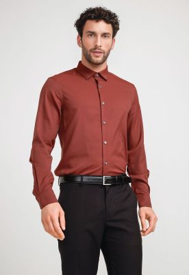 Camisa Hombre Total Stretch Ladrillo
