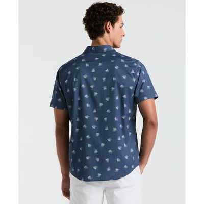 Imagen 2 del producto Camisa Hombre Manga Corta Estampada Azul OPWM2517