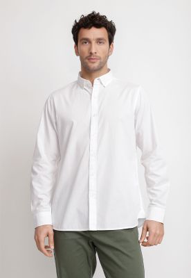 Imagen 1 del producto Camisa Lisa Algodón Basilio Blanco