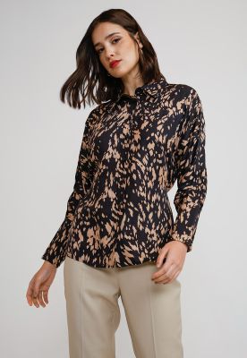 Imagen 1 del producto Blusa Mujer Viscosa Estampada Negro
