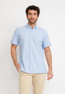 Imagen 1 del producto Camisa Lino Algodón Boris Celeste