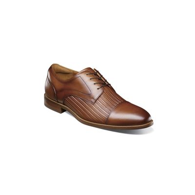 Zapatos Formal Cognac Rucci Weave Cap Toe