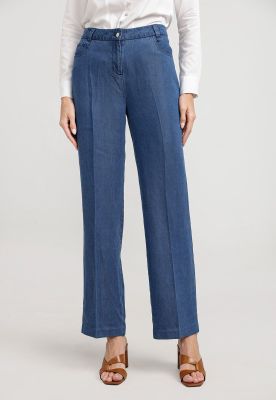 Pantalón Mujer Alfaro Tencel Azul
