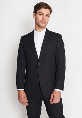 Imagen 2 del producto Traje Formal Básico Regular Twill Negro