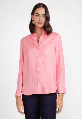 Blusa Mujer Cea Lino Coral