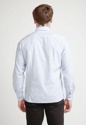 Imagen 2 del producto Camisa Hombre Algodón Estampada Slim Baymax Blanco/Celeste