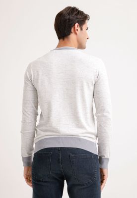 Imagen 2 del producto Sweater Cuello Redondo Hombre Gris Claro