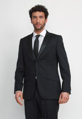 Chaqueta Hombre Formal Lana S100'S Smoking Negro