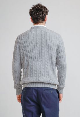 Imagen 2 del producto Sweater Hombre Trenzado Phantom Gris Melange