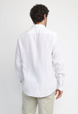 Imagen 2 del producto Camisa Hombre Lino Blanca OPWB0400