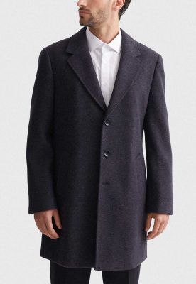 Abrigo Hombre Clasico Gris Inv