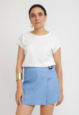 Polera Mujer Bilbao Algodón Peruano Blanco