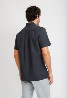 Imagen 2 del producto Camisa Lino Algodón Boris Gris Oscuro
