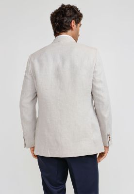 Imagen 2 del producto Chaqueta Hombre Formal Cruzada Lino Mix&Color Beige