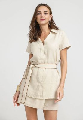 Imagen 1 del producto Blusa Mujer Pau Lino Beige