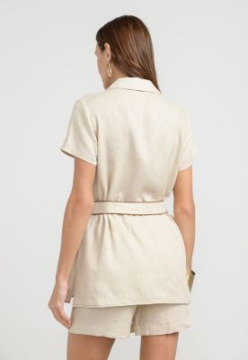 Imagen 2 del producto Blusa Mujer Pau Lino Beige