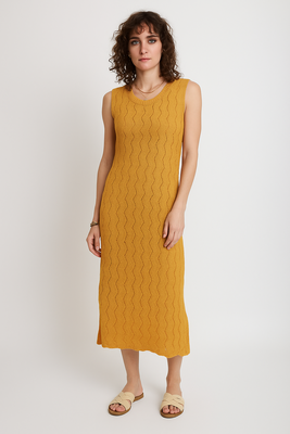 Vestido Mujer Malva Mostaza