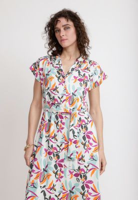 Vestido Mujer Begonia Viscosa Magenta