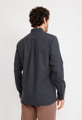 Imagen 2 del producto Camisa Lino Algodón Braulio Gris Oscuro