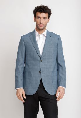 Chaqueta Hombre Formal Coderas Executive Celeste
