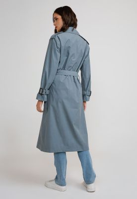 Imagen 2 del producto Trench Impermeable Mujer Poliéster Celeste