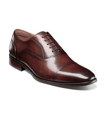 Zapatos Formal Hombre Sorrento Lux Cap Toe Bal Café