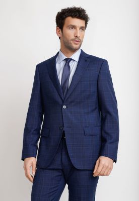 Traje Hombre Formal Lana 100'S Travel Azul