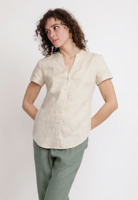 Blusa Mujer Keiko Lino Beige