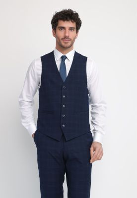 Gilet Formal Hombre Azul THE WASHABLE VEST S25-26