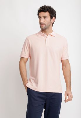 Polera Polo Pique Algodón Marini Coral
