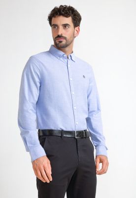 Camisa De Hombre Celeste OPWB0035