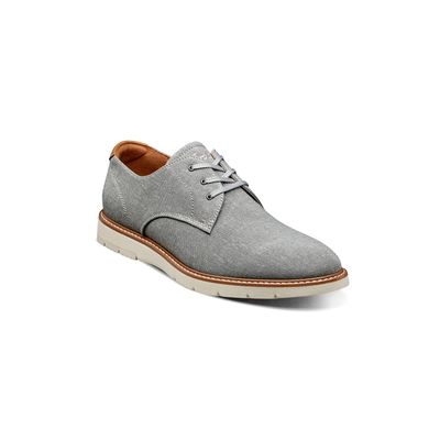 Zapatos Casual Gris Vibe Canvas Plain Toe Oxford