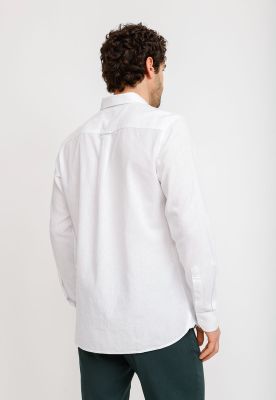 Imagen 2 del producto Camisa Lino Algodón Braulio Blanco