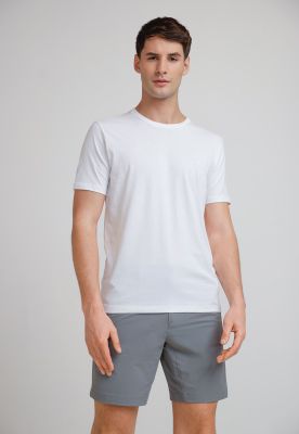 Polera Hombre Básica 100% Algodón Blanco