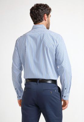 Imagen 2 del producto Camisa Formal Hombre Tela Rayada Celeste