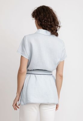 Imagen 2 del producto Blusa Mujer Pau Lino Celeste