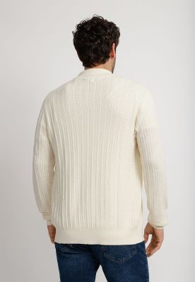 Imagen 2 del producto Sweater Hombre Cardigan Crudo 4KSG7210