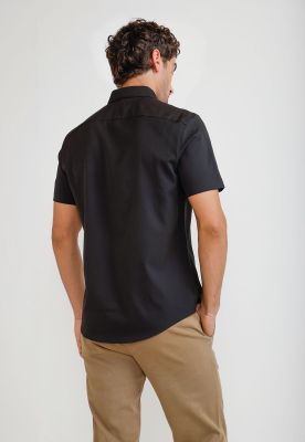 Imagen 2 del producto Camisa Hombre Manga Corta Total Stretch Negro 4HSW7070